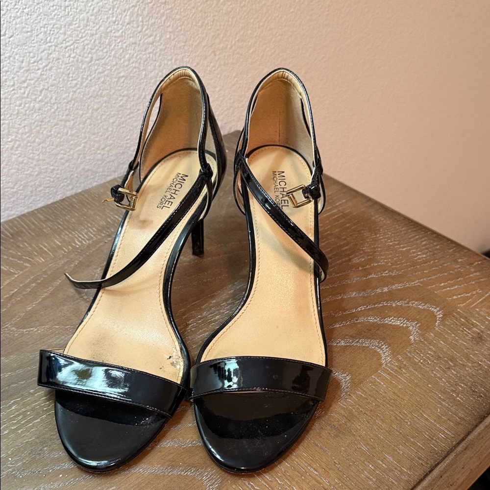 Michael Kors Glossy Black Heels